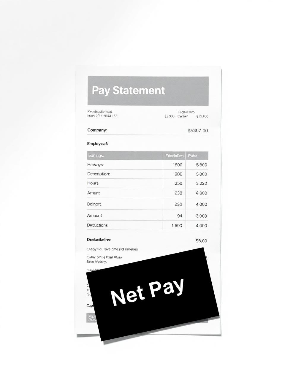 Sample AccuStub pay stub PDF preview